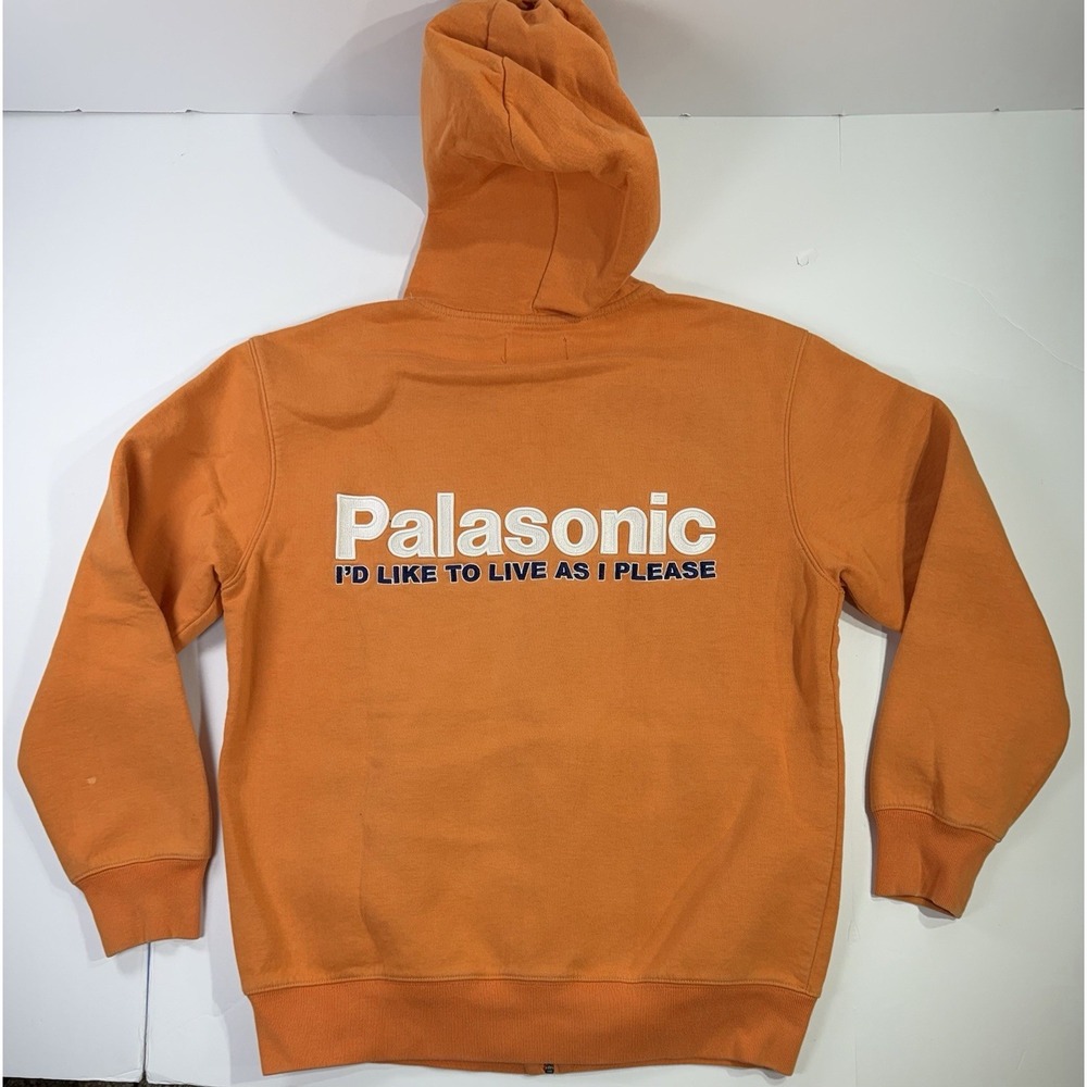 Palace Skateboards Palasonic Zip Hoodie Orange Men's M BPM Full Zip Jacket
